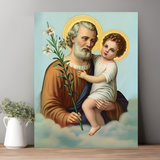  Tranh Gỗ Thánh Giuse - Đấng Bảo Trợ Gia Đình & Công Việc 