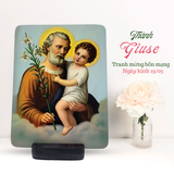  Tranh Gỗ Thánh Giuse - Đấng Bảo Trợ Gia Đình & Công Việc 