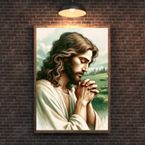  Tranh Treo Tường Chúa Giêsu Cầu Nguyện - Tranh Công Giáo Nghệ Thuật, Ý Nghĩa Thiêng Liêng 