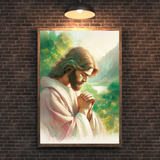  Tranh Treo Tường Chúa Giêsu Cầu Nguyện - Tranh Công Giáo Nghệ Thuật, Ý Nghĩa Thiêng Liêng 