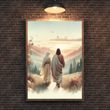  Tranh Treo Tường Chúa Giêsu Đồng Hành Cùng Người Phụ Nữ - Tranh Công Giáo Nghệ Thuật, Mang Ý Nghĩa Thiêng Liêng 