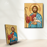  Tranh Gỗ Tranh Icon Chúa Chiên Lành M2 