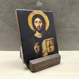  Tranh Gỗ Tranh Icon Chúa Giêsu Với Hai Gương Mặt 