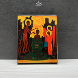  Tranh Gỗ Tranh Icon Chúa Giêsu Chịu Phép Rửa 