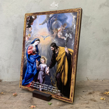  Tranh Gỗ Tranh Gia Đình Thánh Gia M1 