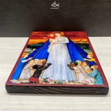  Tranh Gỗ Đức Mẹ Che Chở 