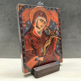  Tranh Gỗ Tranh Icon Đức Mẹ Sầu Bi 