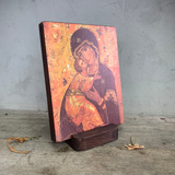  Tranh Gỗ Tranh Icon Đức Mẹ Vladimir 