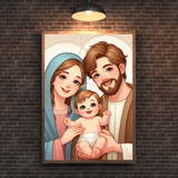  Tranh Treo Tường Gia Đình Thánh Gia - Tranh Công Giáo Chipi, Nghệ Thuật Đáng Yêu và Thiêng Liêng 