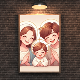  Tranh Treo Tường Gia Đình Thánh Gia - Tranh Công Giáo Chipi, Nghệ Thuật Đáng Yêu và Thiêng Liêng 