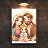  Tranh Treo Tường Gia Đình Thánh Gia - Tranh Công Giáo Chipi, Nghệ Thuật Đáng Yêu và Thiêng Liêng 