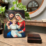  Tranh Gỗ Công Giáo Gia Đình Thánh Gia Để Bàn - Quà Tặng Công Giáo Ý Nghĩa 