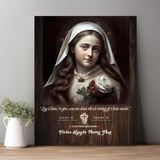  Tranh Kỷ Niệm Bổn Mạng Thánh Têrêsa Hài Đồng Giêsu Biểu Tượng Của Tình Yêu và Khiêm Nhường M01 