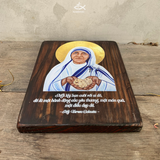  Tranh Gỗ Thánh Teresa Calcutta M3 