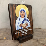  Tranh Gỗ Thánh Teresa Calcutta M3 