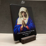  Tranh Gỗ Đức Mẹ Cầu Nguyện QCH 