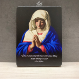  Tranh Gỗ Đức Mẹ Cầu Nguyện QCH 
