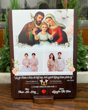  Tranh kỷ niệm hồng ân hôn phối, tranh thiết kế kỷ niệm cưới - Tranh công giáo bằng gỗ mộc mạc ý nghĩa 