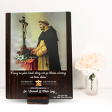  Tranh Kỷ Niệm Bổn Mạng Thánh Đaminh Tranh Gỗ Công Giáo Tranh Để Bàn 