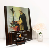  Tranh Kỷ Niệm Bổn Mạng Thánh Đaminh Tranh Gỗ Công Giáo Tranh Để Bàn 