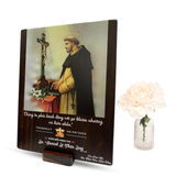  Tranh Kỷ Niệm Bổn Mạng Thánh Đaminh Tranh Gỗ Công Giáo Tranh Để Bàn 