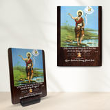  Tranh Kỷ Niệm Bổn Mạng Thánh Gioan Baotixita Tranh Gỗ Công Giáo Tranh Để Bàn 