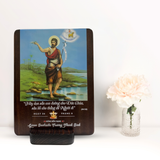  Tranh Kỷ Niệm Bổn Mạng Thánh Gioan Baotixita Tranh Gỗ Công Giáo Tranh Để Bàn 