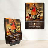  Tranh Kỷ Niệm Bổn Mạng Thánh Laurensô Tranh Gỗ Công Giáo Tranh Để Bàn 