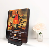  Tranh Kỷ Niệm Bổn Mạng Thánh Laurensô Tranh Gỗ Công Giáo Tranh Để Bàn 