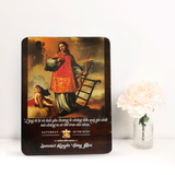  Tranh Kỷ Niệm Bổn Mạng Thánh Laurensô Tranh Gỗ Công Giáo Tranh Để Bàn 