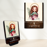  Tranh Kỷ Niệm Bổn Mạng Thánh Lucia Tranh Gỗ Công Giáo Tranh Để Bàn 