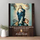  Tranh Kỷ Niệm Bổn Mạng Thánh Maria Hồn Xác Lên Trời Tranh Gỗ Công Giáo Tranh Để Bàn 