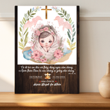  Tranh Kỷ Niệm Lãnh Nhận Bí Tích Rửa Tội Cho Bé - Quà Tặng Công Giáo Ý Nghĩa 