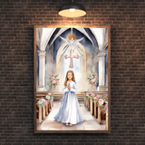  Tranh Treo Tường Kỷ Niệm Thêm Sức - Tranh Công Giáo Nghệ Thuật, Đánh Dấu Sự Trưởng Thành Trong Đức Tin 