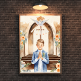  Tranh Treo Tường Kỷ Niệm Thêm Sức - Tranh Công Giáo Nghệ Thuật, Đánh Dấu Sự Trưởng Thành Trong Đức Tin 