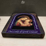  Tranh Gỗ Đức Mẹ Chỉ Bảo Đàng Lành 