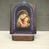  Tranh Gỗ Đức Mẹ Chỉ Bảo Đàng Lành 