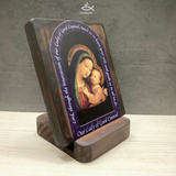  Tranh Gỗ Đức Mẹ Chỉ Bảo Đàng Lành 