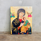  Tranh Gỗ Đức Mẹ Hằng Cứu Giúp - tranh công giáo HCM 