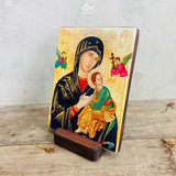  Tranh Gỗ Đức Mẹ Hằng Cứu Giúp - tranh công giáo HCM 