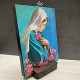  Tranh Gỗ Đức Mẹ Hoa Hồng 