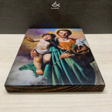  Tranh Gỗ Thánh Giuse - Biểu Tượng Khiêm Nhường & Bảo Trợ Gia Đình 