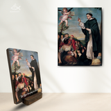  Tranh Gỗ Thánh Vinh Sơn - Vị Thánh Của Lòng Bác Ái 