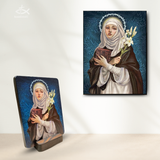  Tranh Gỗ Thánh Catharina Siena 