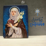  Tranh Gỗ Thánh Catharina Siena 