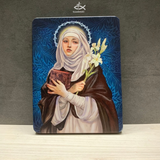  Tranh Gỗ Thánh Catharina Siena 