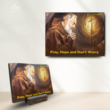  Tranh Gỗ Thánh Piô - Vị Thánh Mang Năm Dấu Thánh 