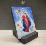  Tranh Gỗ Đức Mẹ Hồn Xác Lên Trời M3 