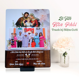  Quà kỷ niệm ngày cưới tranh gỗ tranh Công Giáo đẹp kỷ niệm hôn phối 