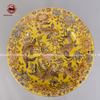  Bát thả hoa cửu ngư trăm hoa men sứ vàng đắp nổi vẽ vàng đường kính 50cm 